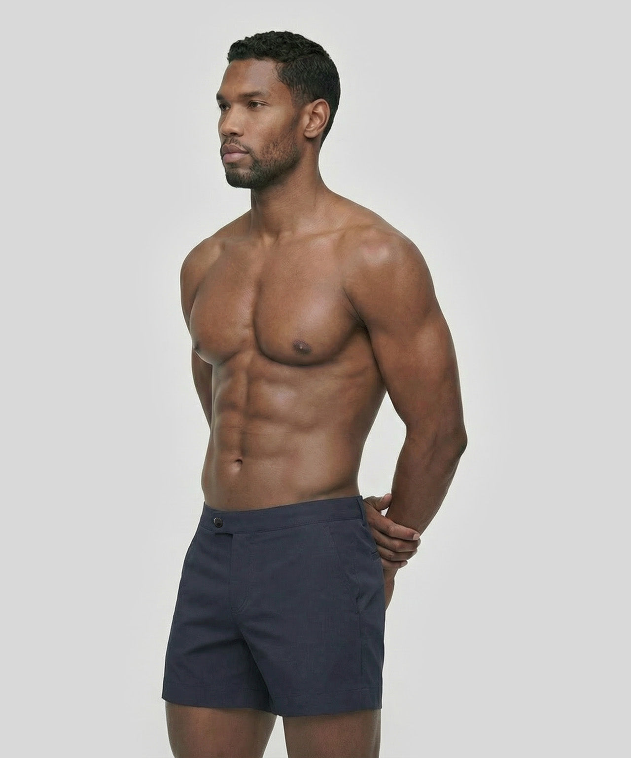 Tennis Badeshorts: Marineblau