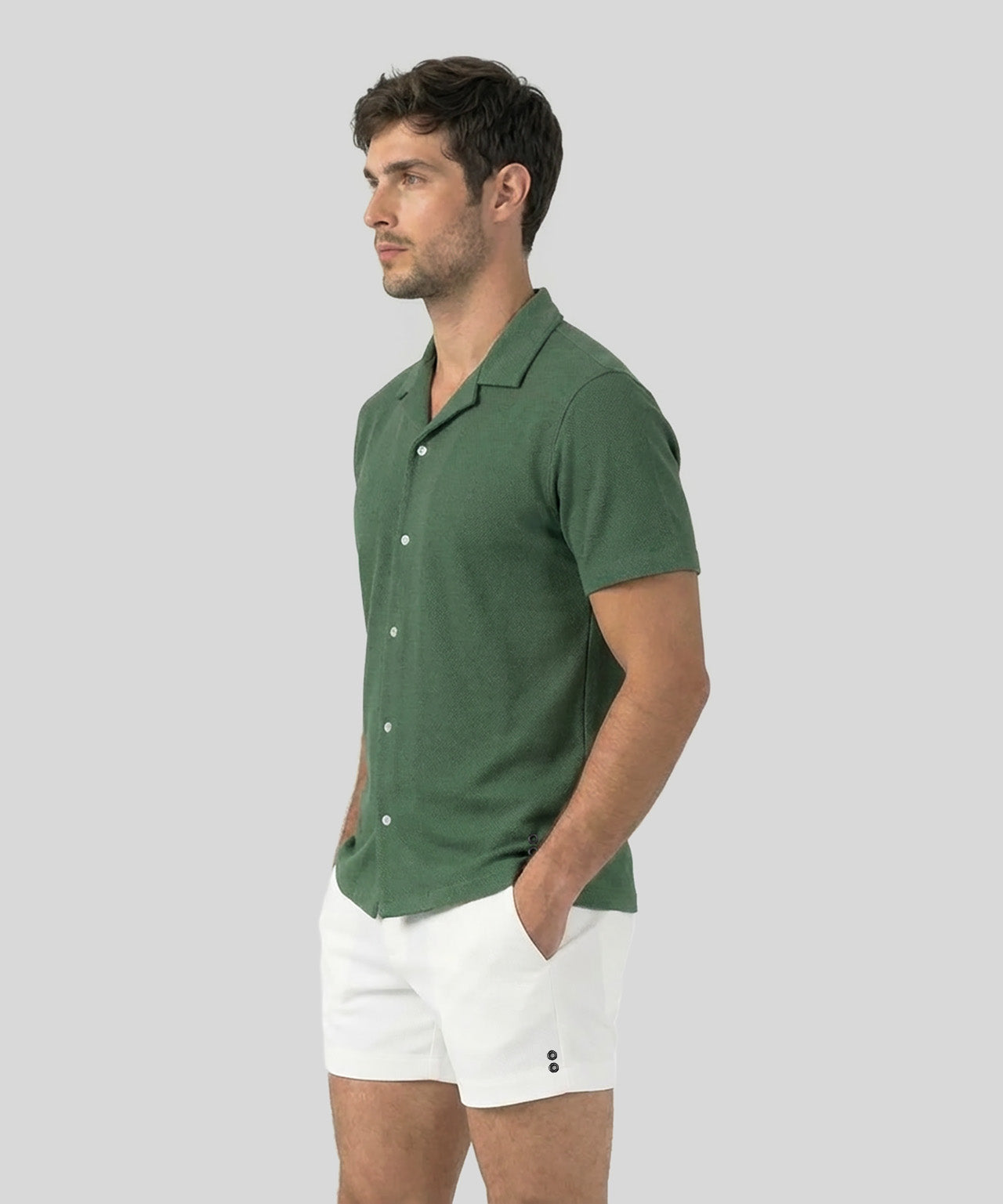 Chemise en mesh: Vert Court