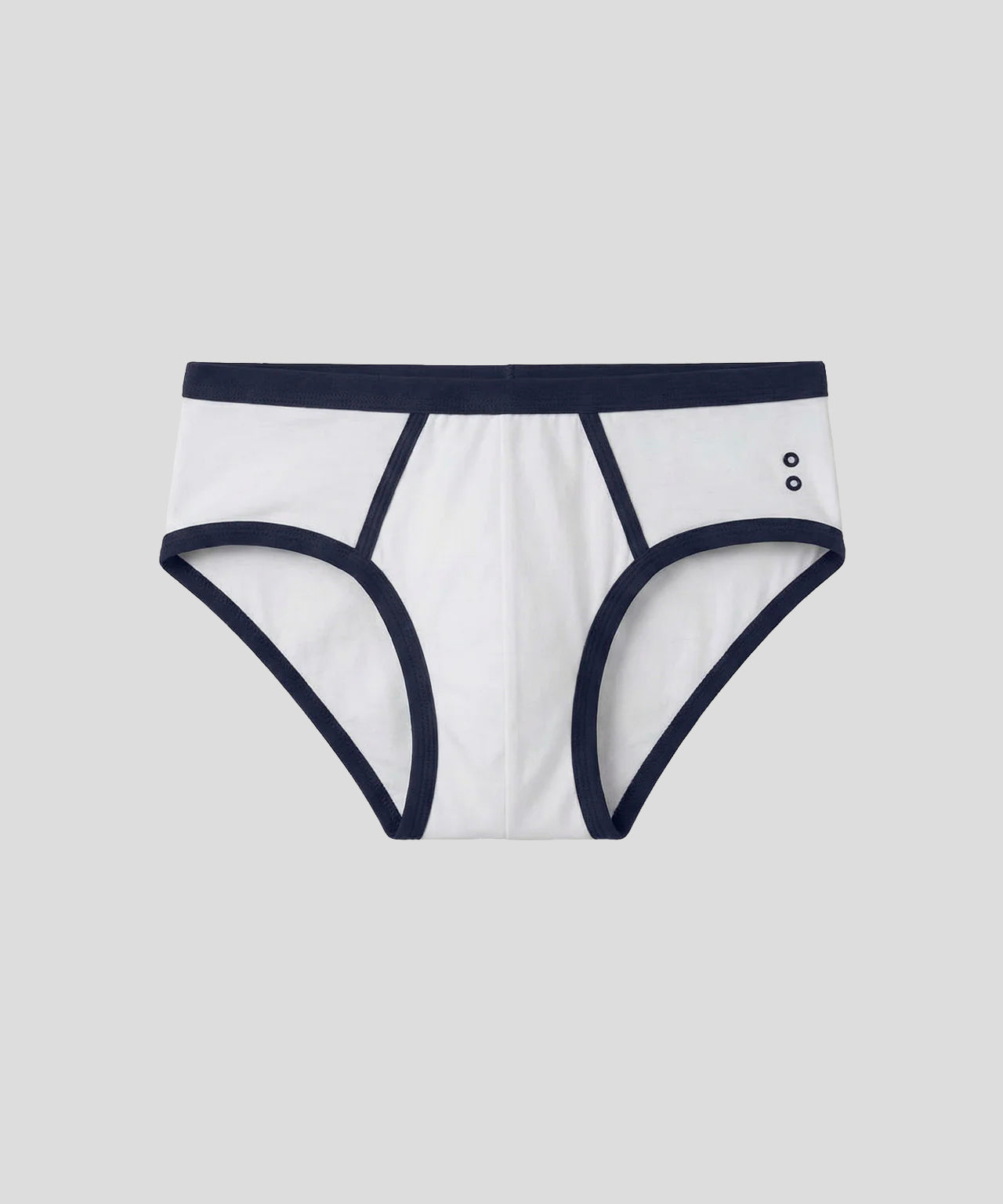 Slip Y-front Sport: Blanc/Bleu marine