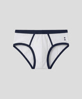 Slip Y-front Sport: Blanc/Bleu marine