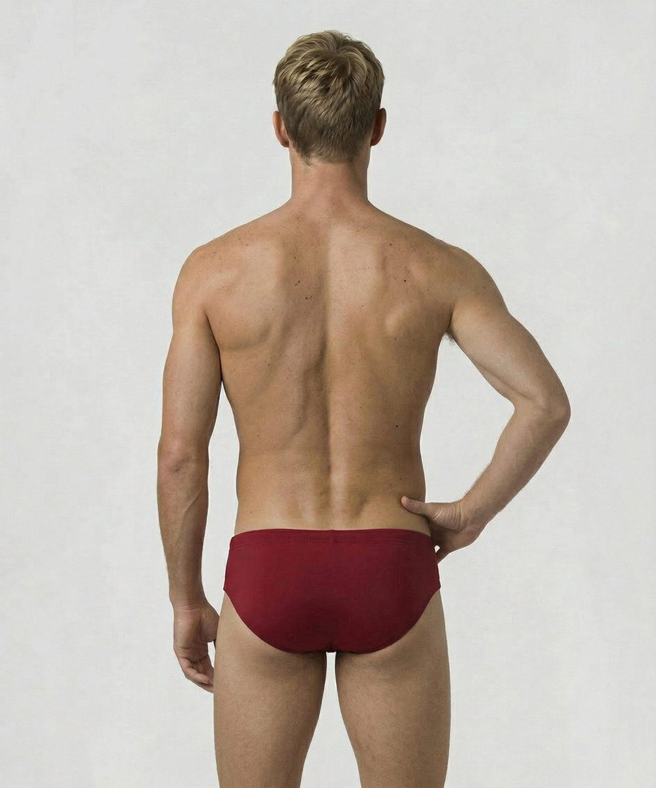 Swim Briefs: Red