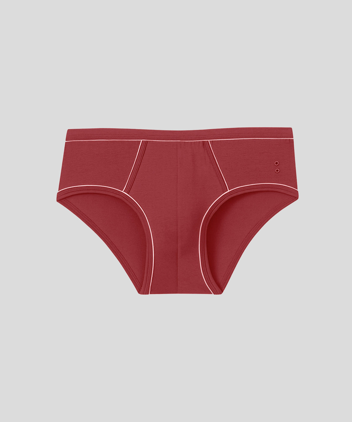 Slip Y-front avec piping: Rouge