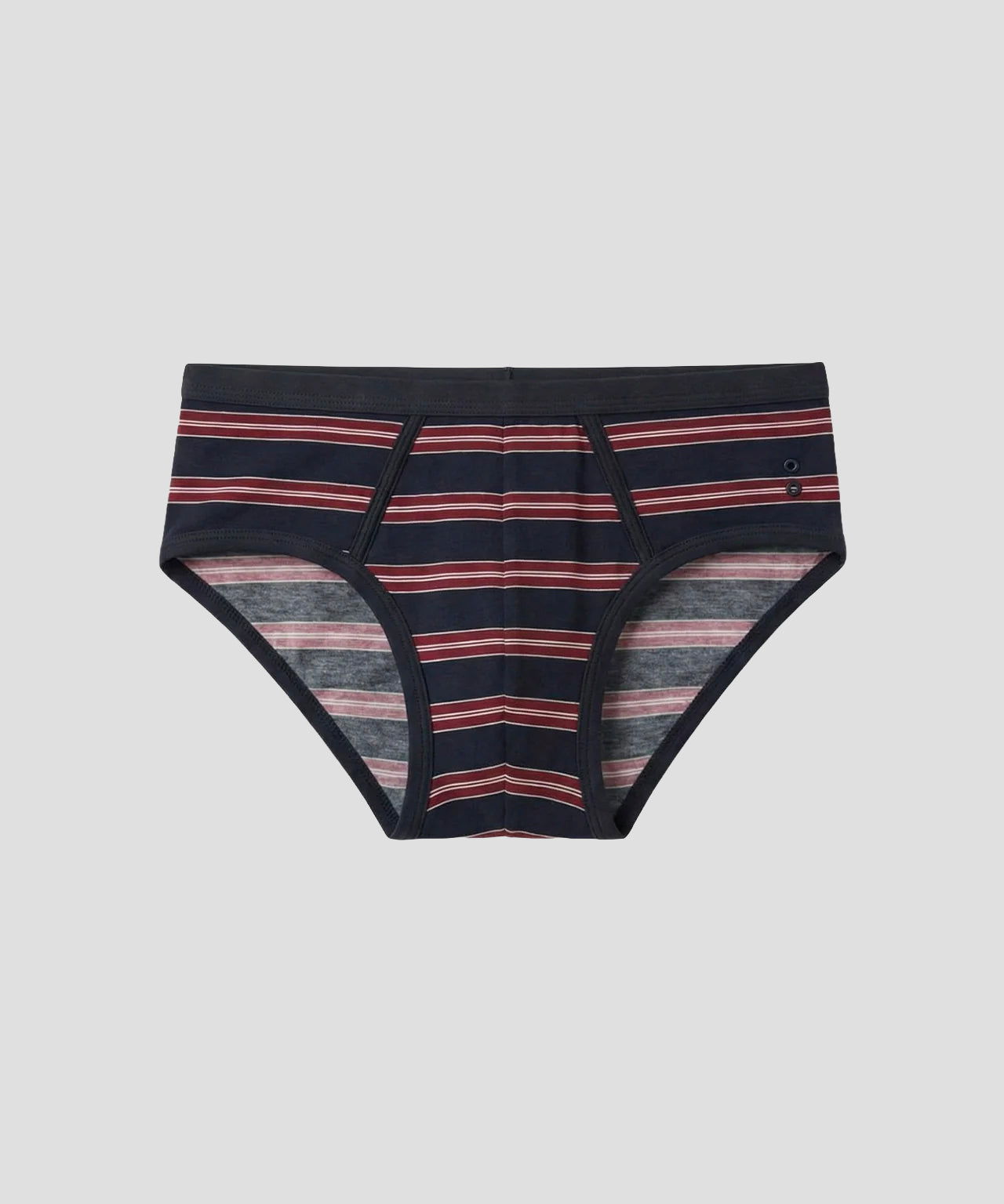 RON DORFF Y Front Briefs w. Stripes: Navy