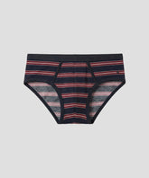 RON DORFF Y Front Briefs w. Stripes: Navy