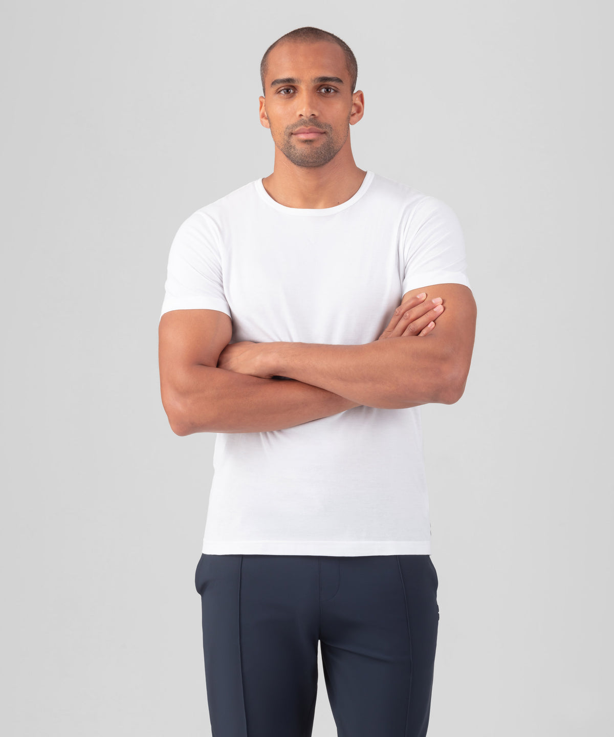 Crew Neck T-Shirt Eyelet Edition: White