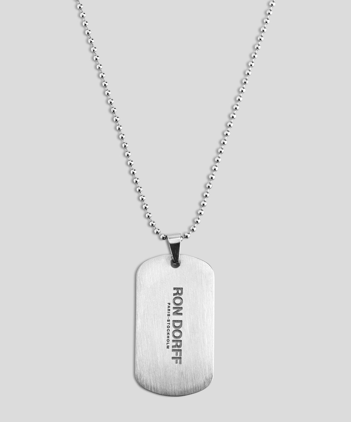 Collier argenté militaire: Gris