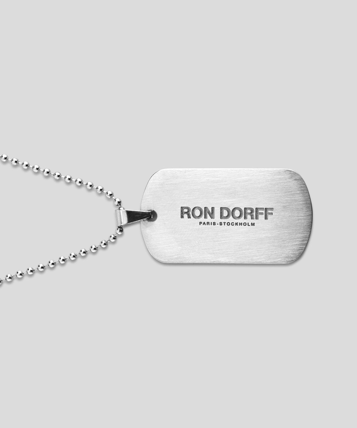 Collier argenté militaire: Gris