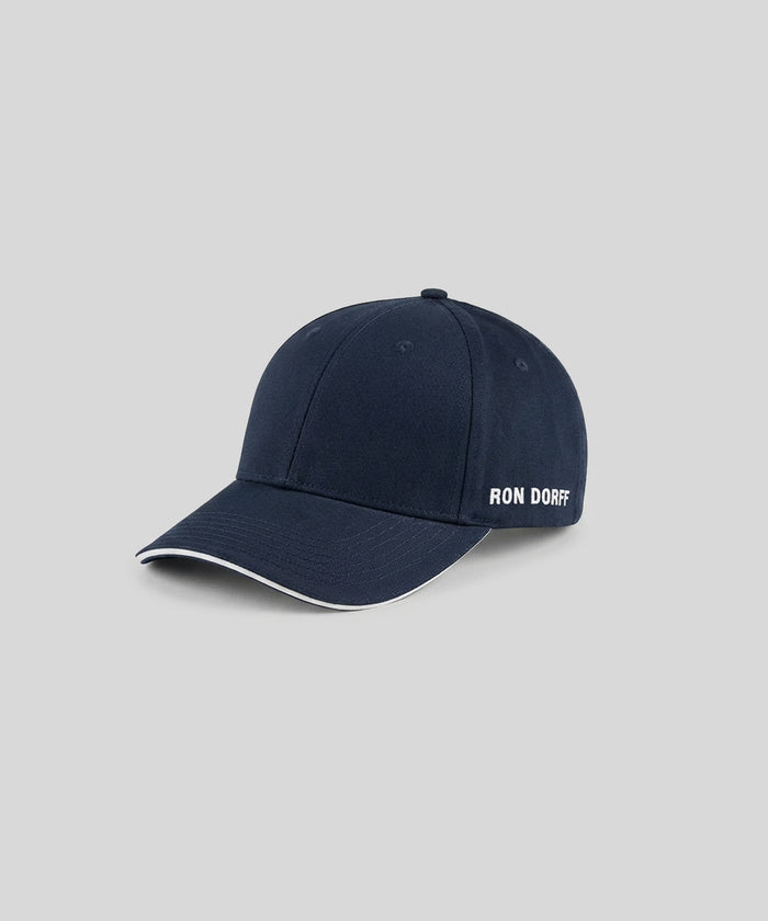 Casquette avec piping: Bleu marine