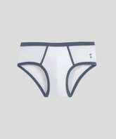 Sports Y-Front Briefs: White/Skyfall
