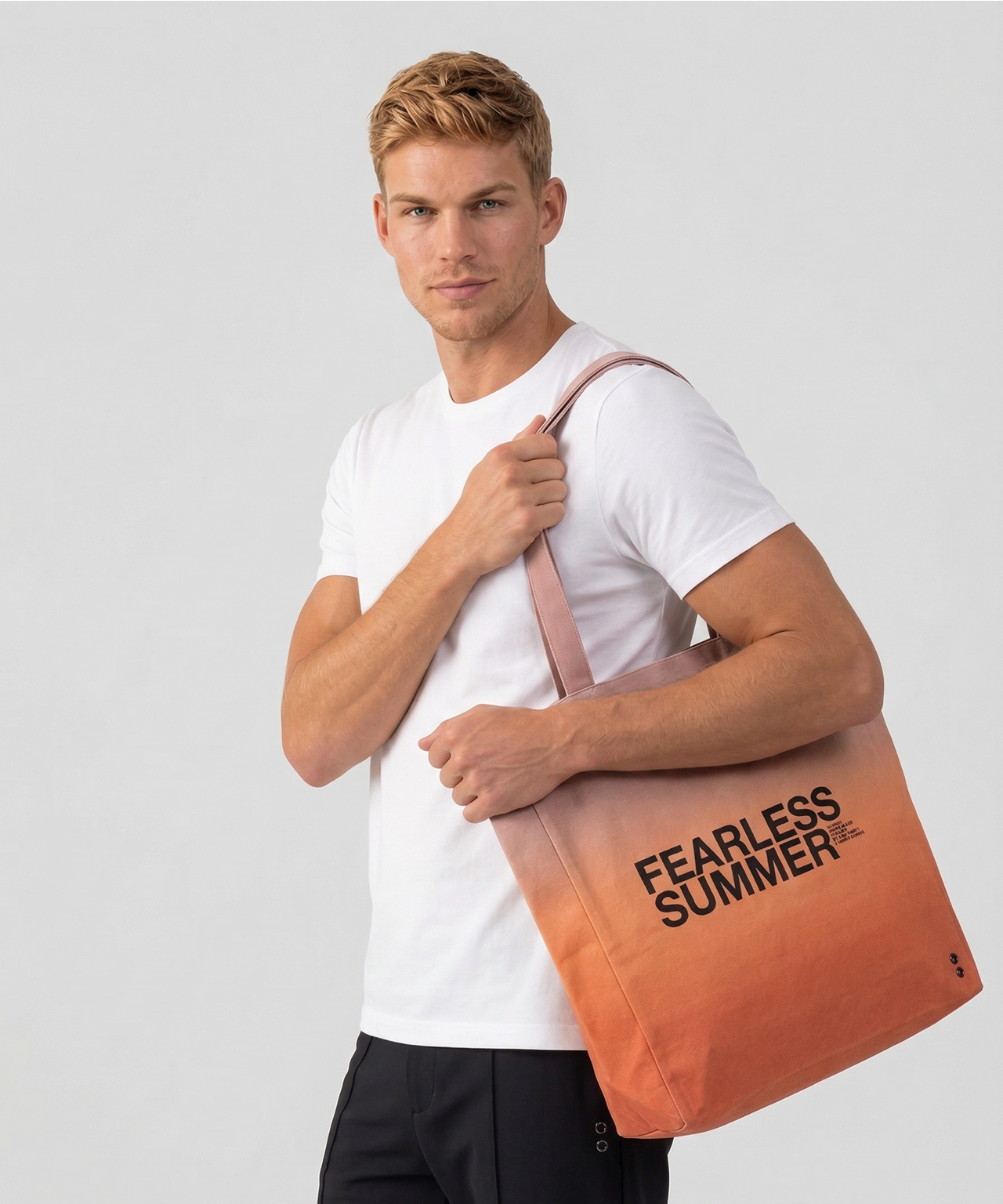 Stofftasche "FEARLESS": Sunset Orange