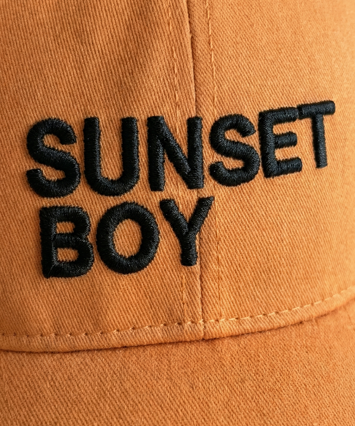 Casquette "SUNSET BOY": Orange sunset