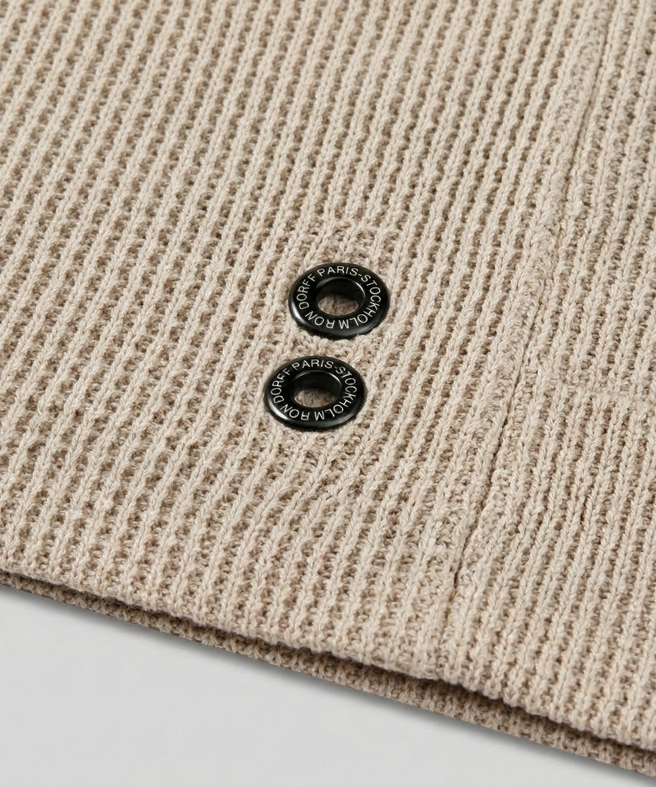 Short en crochet de coton bio: Beige