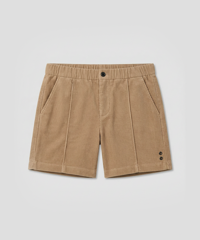Tennis Short en velours côtelé: Beige