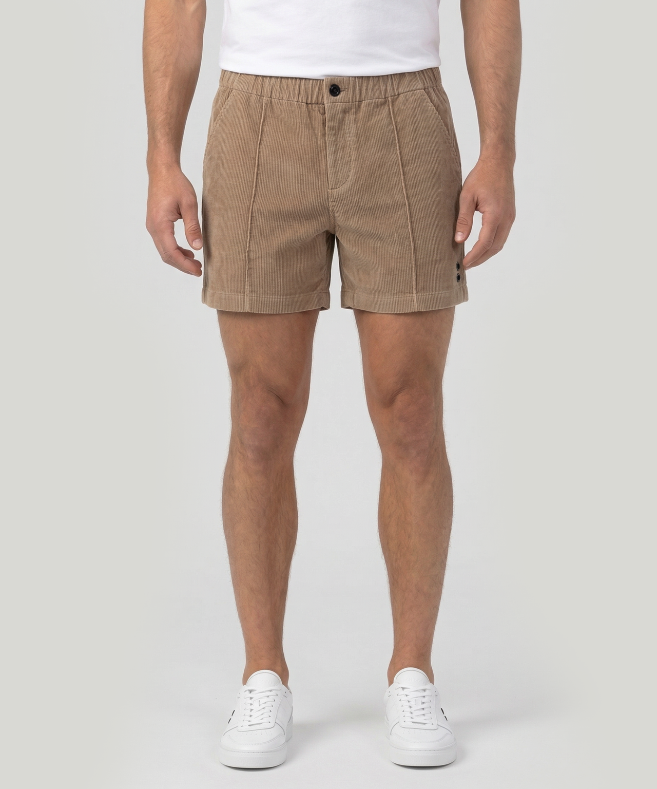 Tennis Short en velours côtelé: Beige