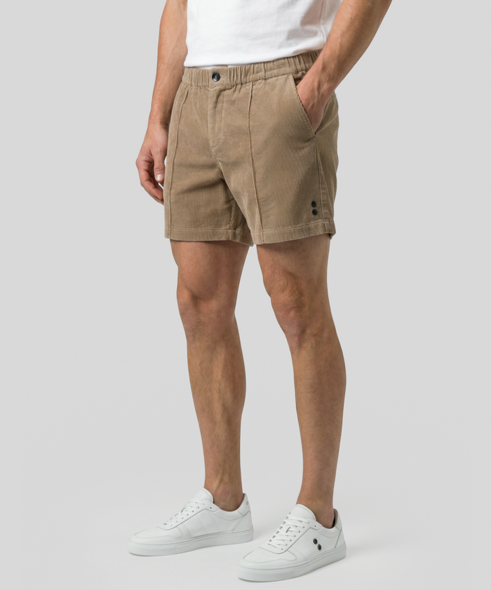 Tennis Short en velours côtelé: Beige