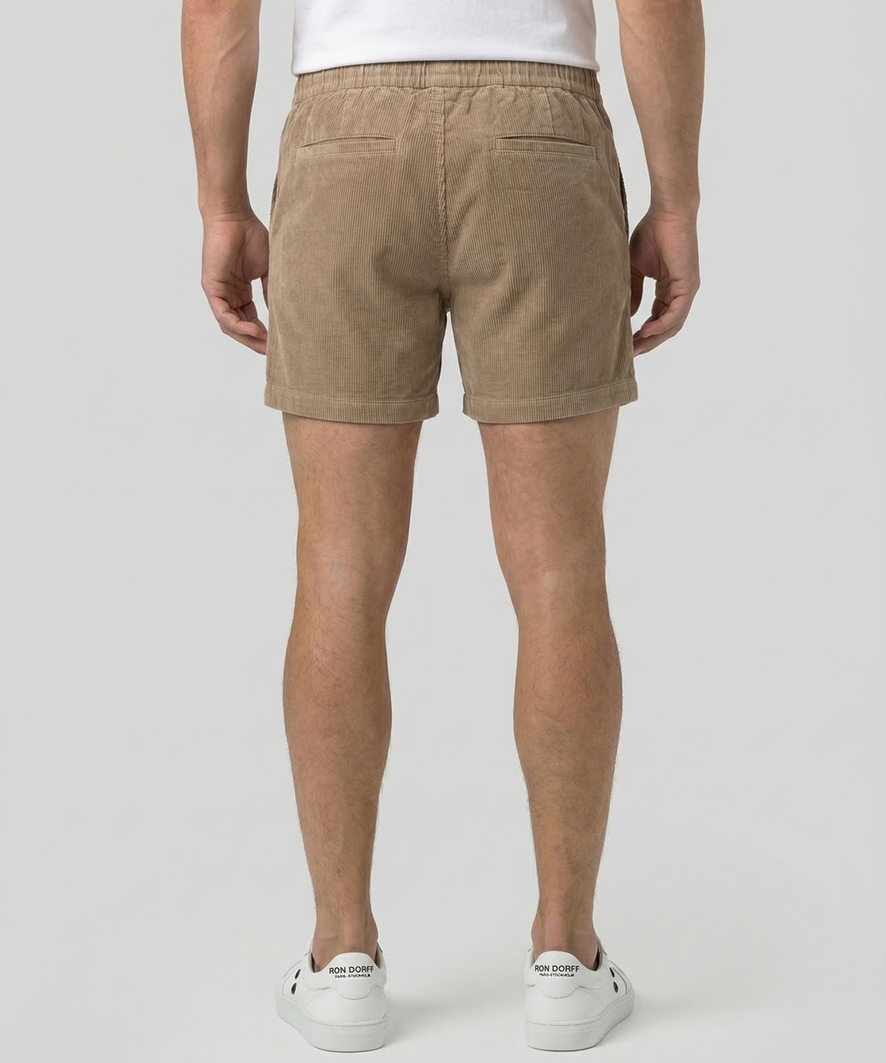 Tennis Short en velours côtelé: Beige