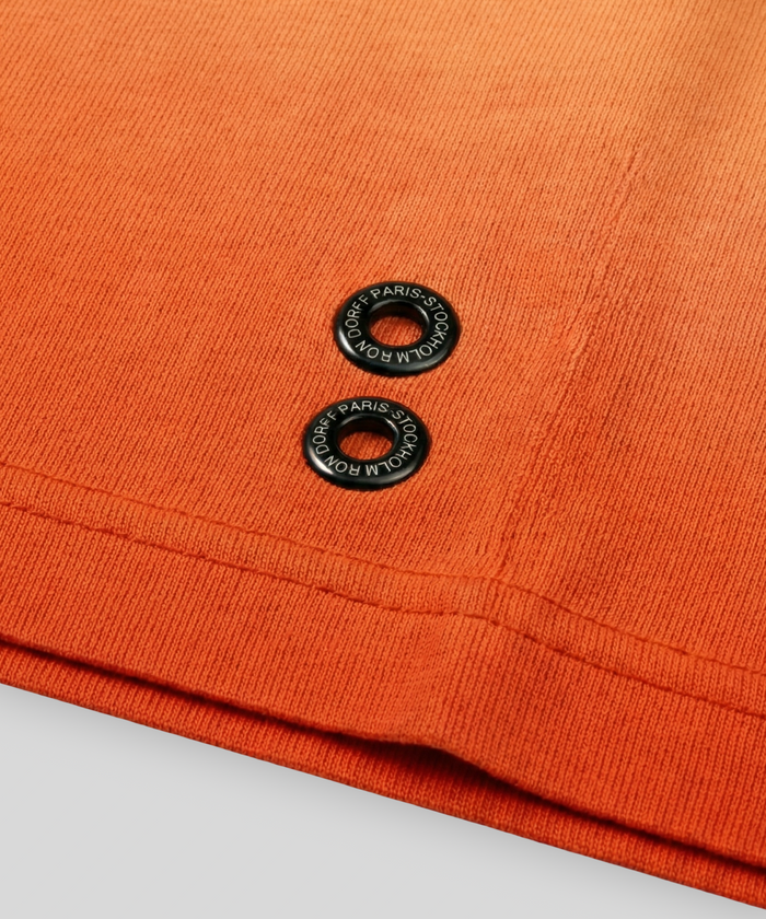 Sweatshirt sans manches en coton bio: Orange sunset