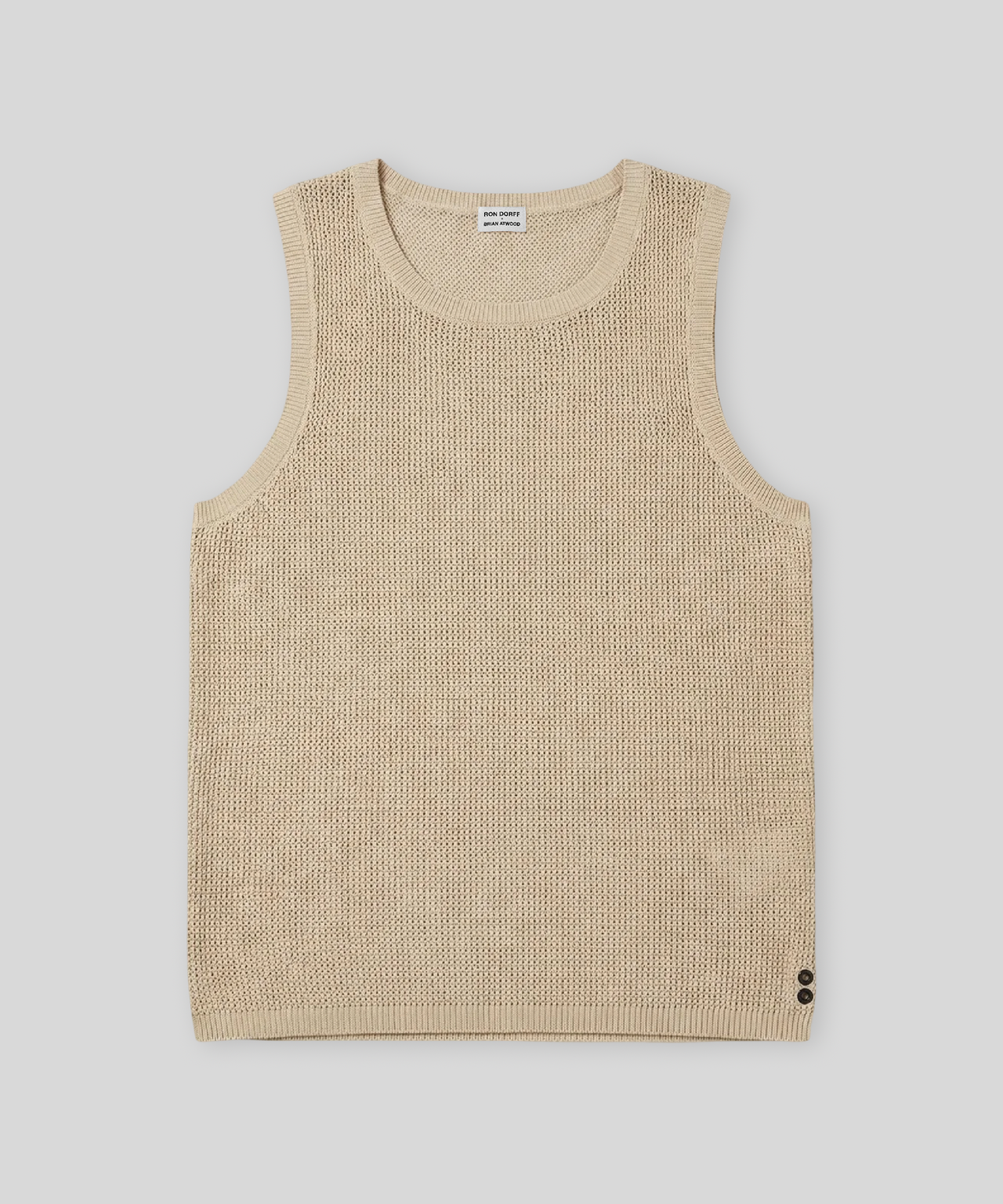 Débardeur en crochet de coton bio: Beige