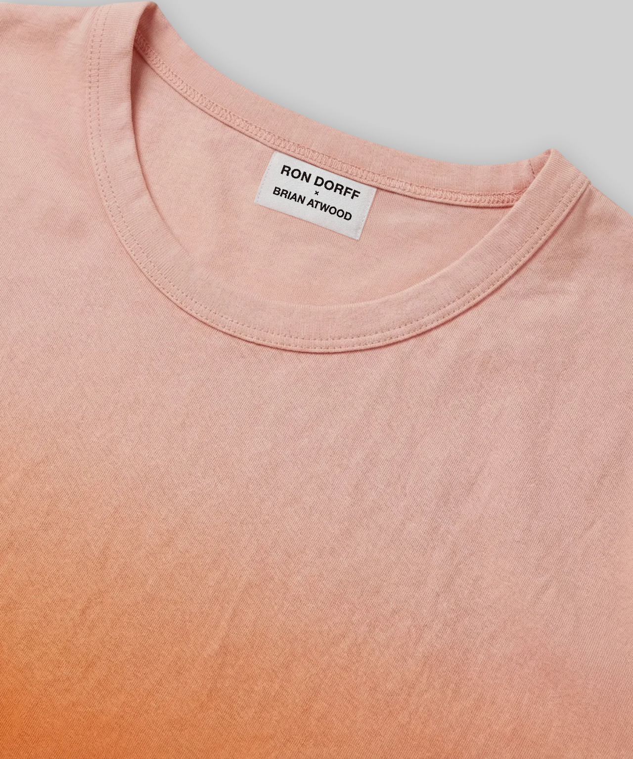 Crew Neck T-Shirt Eyelet Edition: Sunset Orange