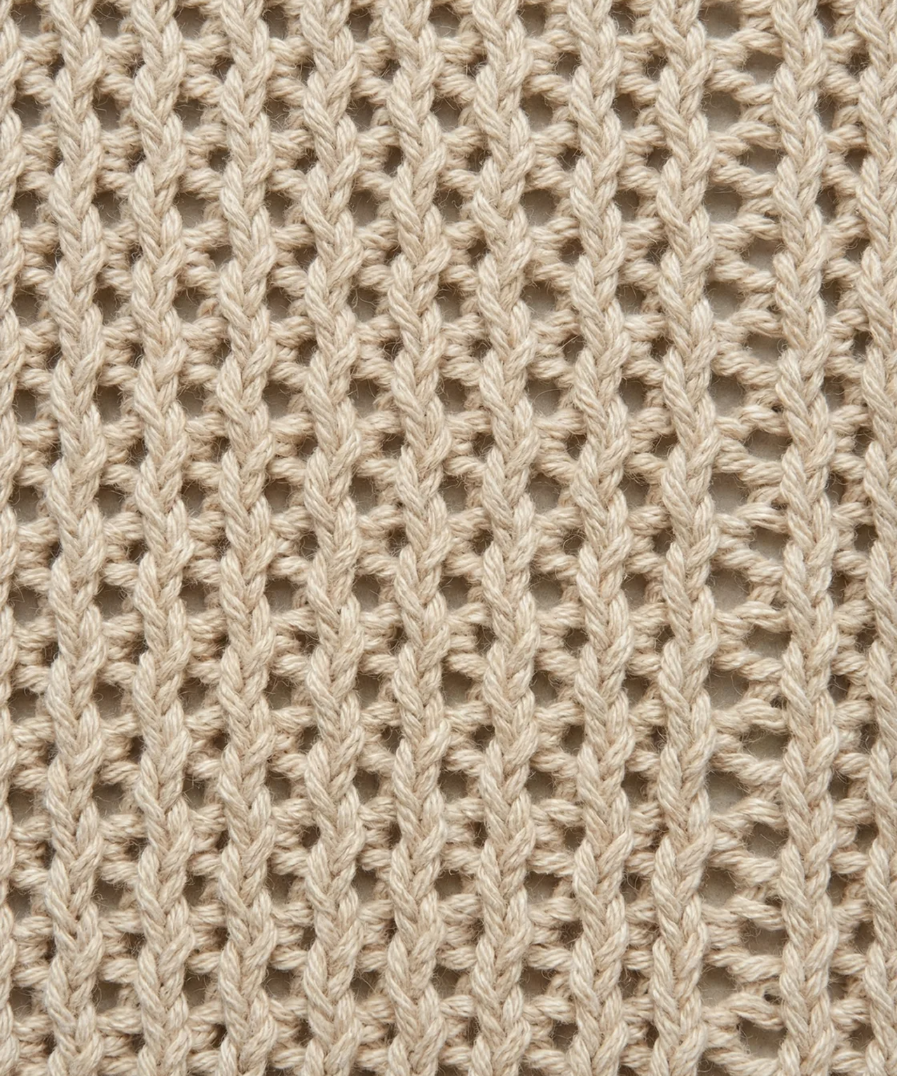Chemise en crochet de coton bio: Beige