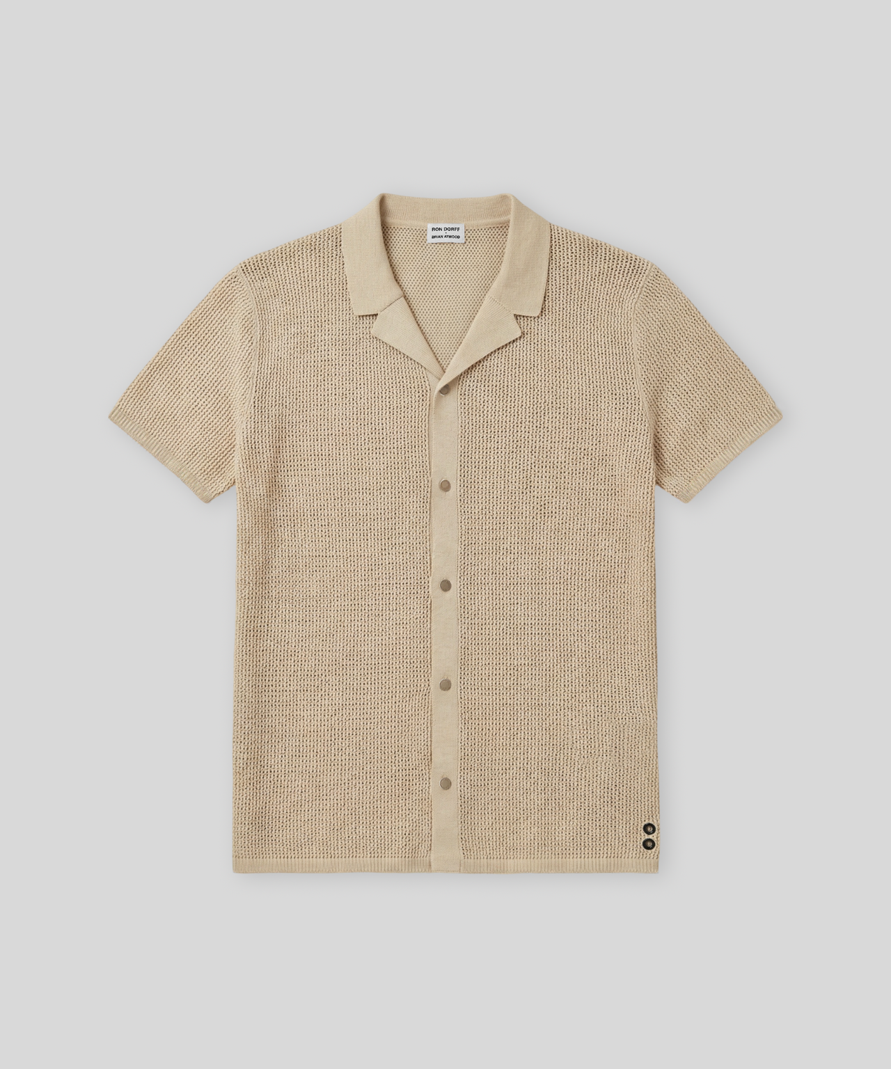 Chemise en crochet de coton bio: Beige