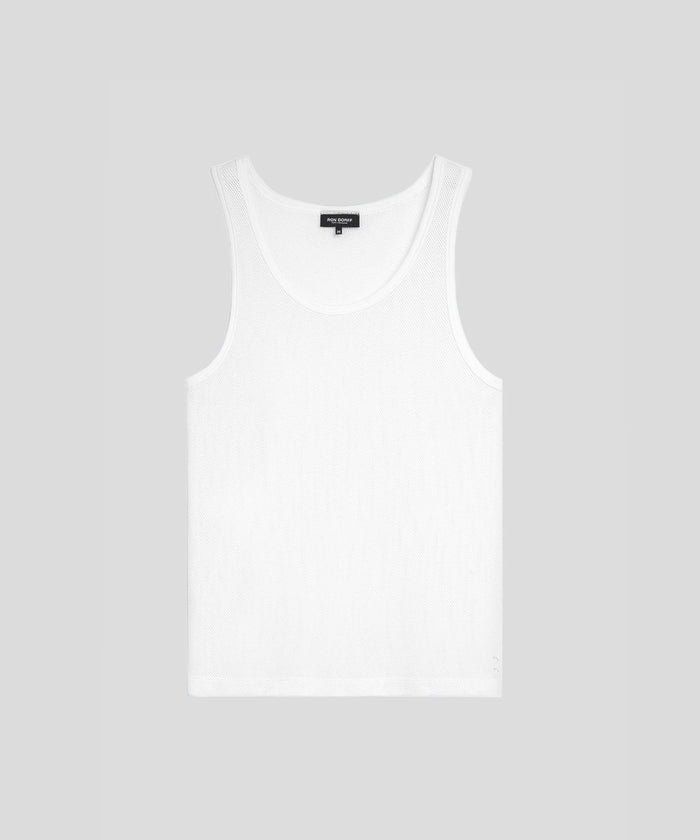 Débardeur en mesh: Blanc