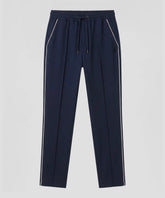 City Pants avec Piping: Bleu marine