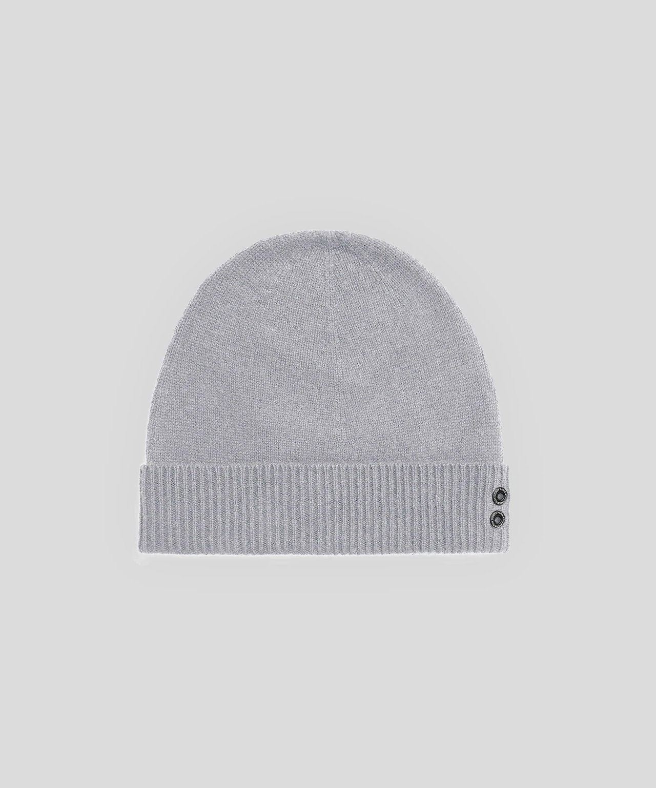 Cashmere Beanie: Grey Melange