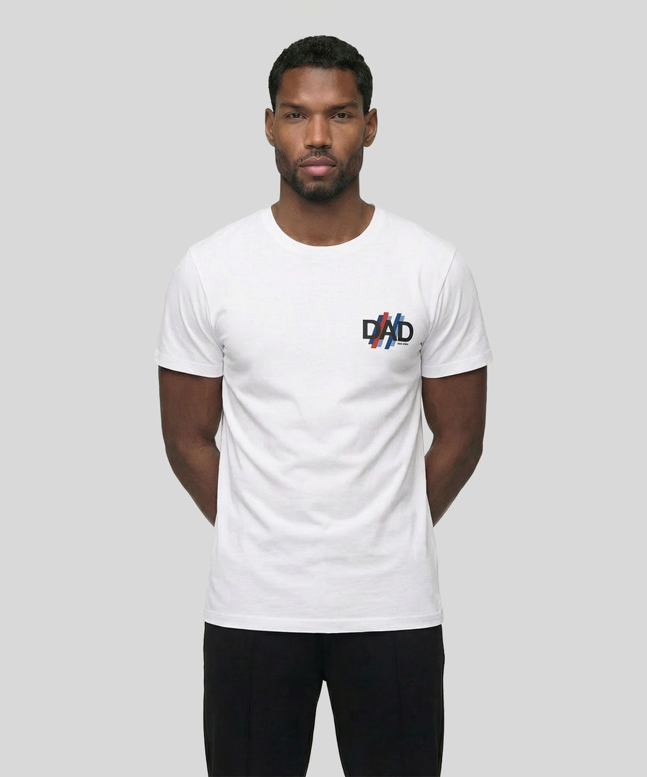 T-shirt en coton bio "DAD": Blanc