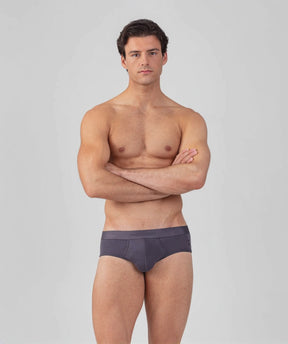 RON DORFF Y-Front Briefs: Cosmo Grey