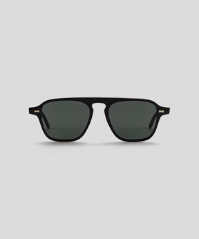 TBD EYEWEAR + RON DORFF SUNGLASSES: Black/Bottle Green