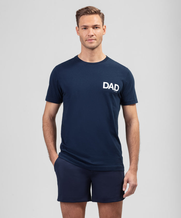 Bio-Baumwoll-T-Shirt "DAD": Marineblau
