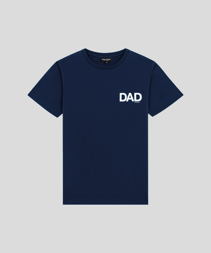 Bio-Baumwoll-T-Shirt "DAD": Marineblau