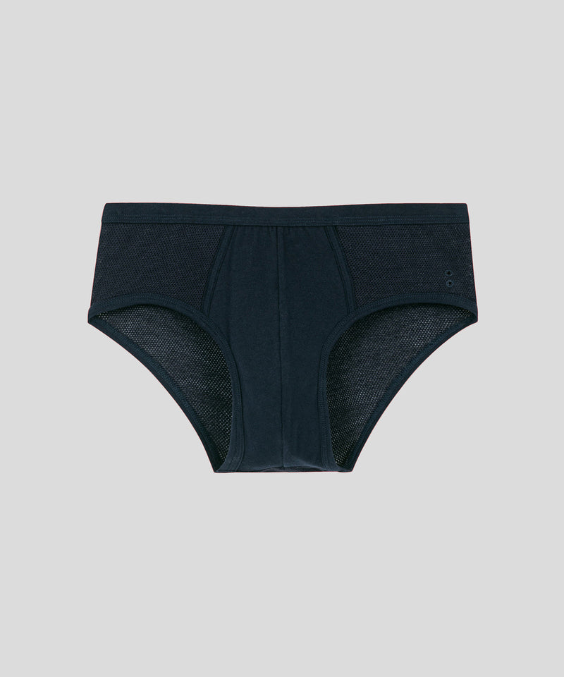 Mesh-Y-Front-Slips: Marineblau