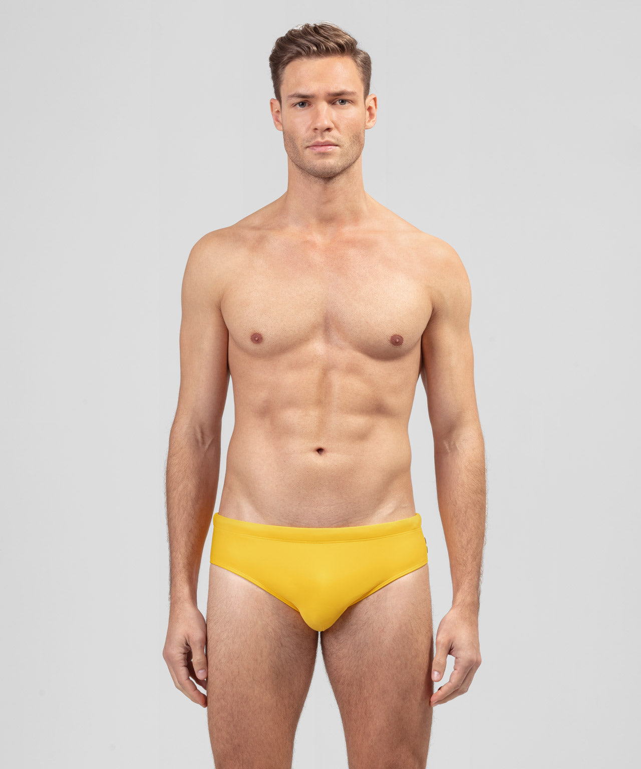 Slip de bain uni: Jaune citron