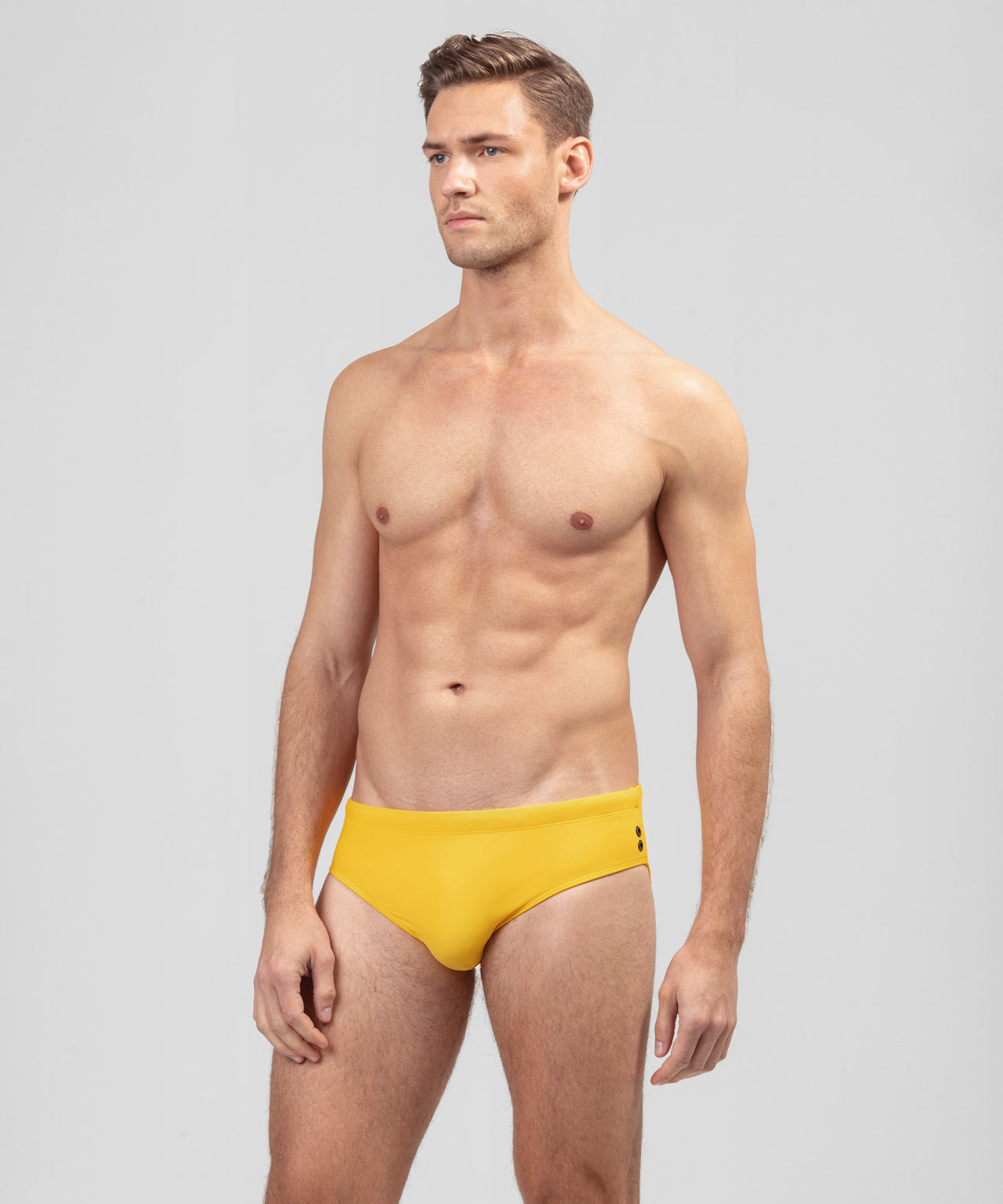 Slip de bain uni: Jaune citron