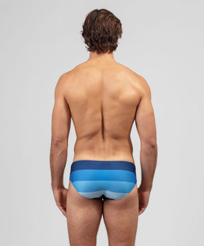 Swim Briefs Big Stripes: Navy