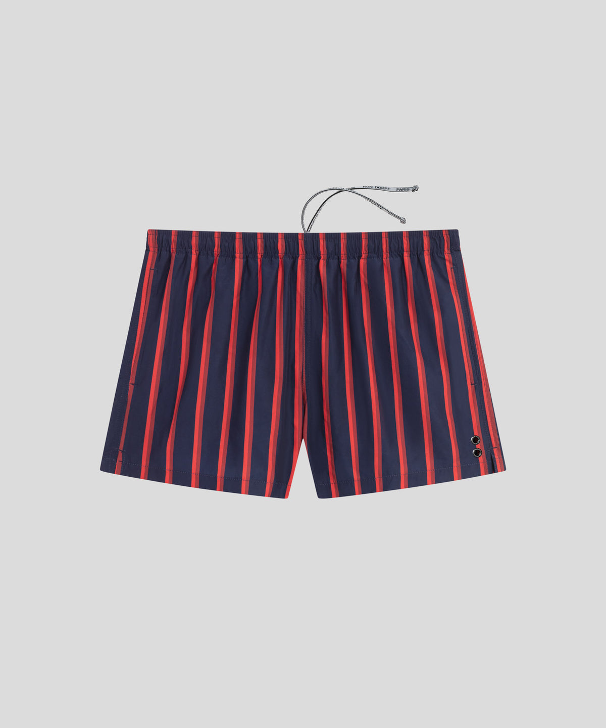 Swim Shorts Retro Stripes: Amalfi Red / Navy