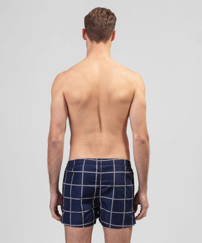 Swim Shorts Checkers: Navy