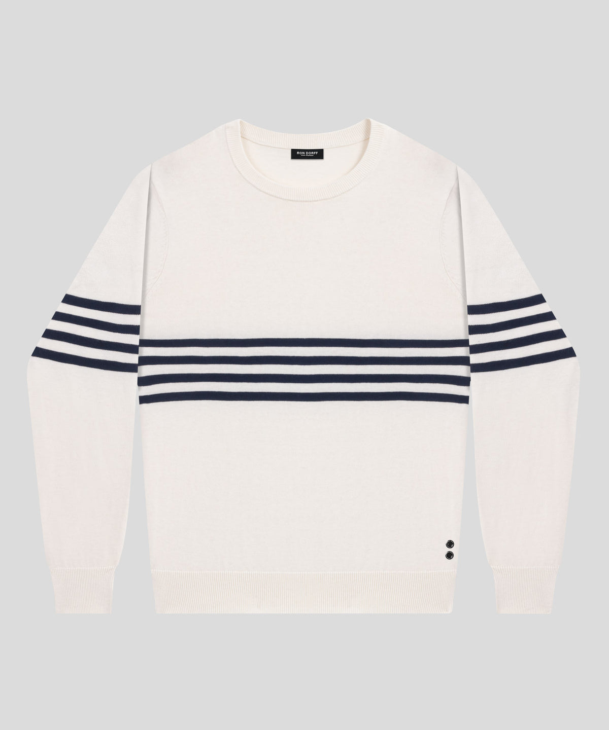 Sweatshirt en coton et cachemire: Blanc