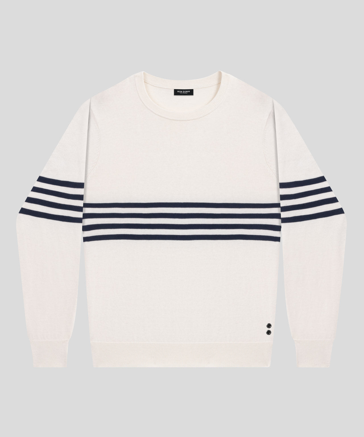 Sweatshirt en coton et cachemire: Blanc