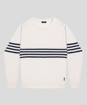 Cotton Cashmere Sweatshirt: Off White