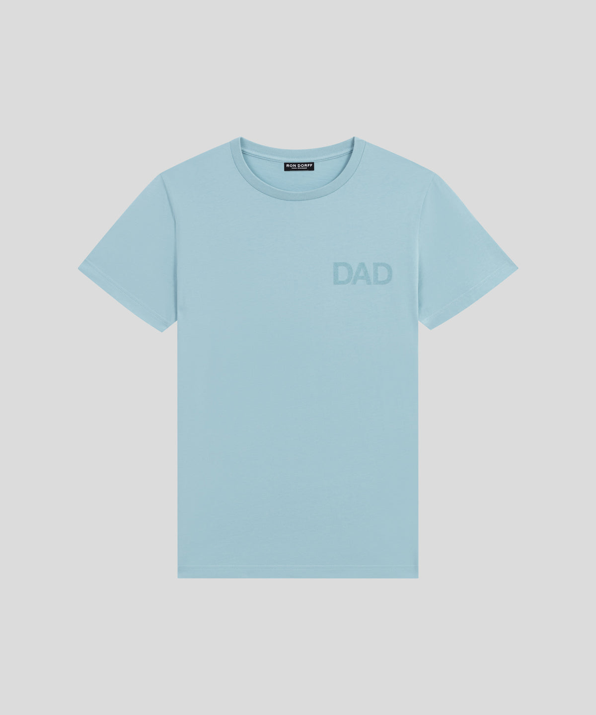 T-shirt en coton organique "DAD": Morning Blue