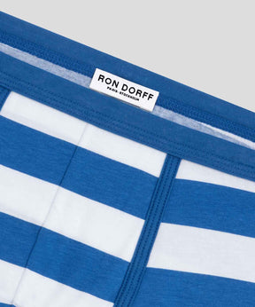 Boxer Briefs Wide Stripes: Greek Blue/White