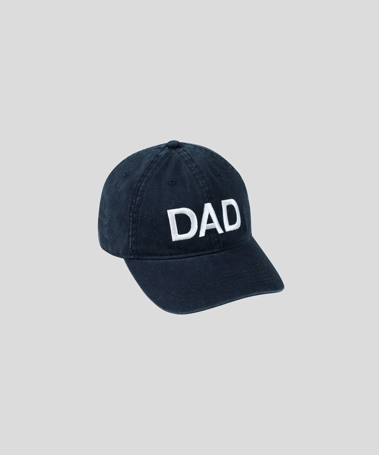 Casquette en coton brodée "DAD": Bleu marine