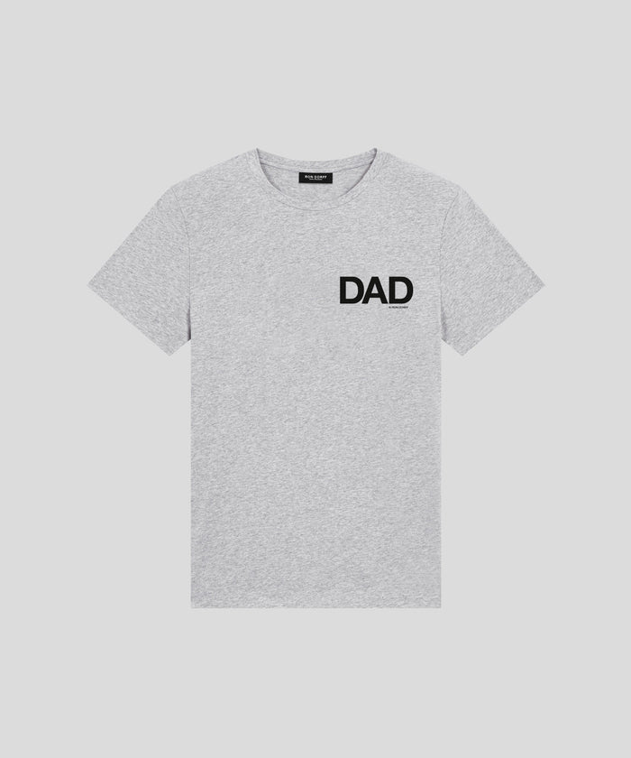 Organic Cotton T-Shirt "DAD": Heather Grey