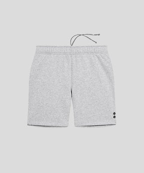 Short de jogging en coton: Gris chiné