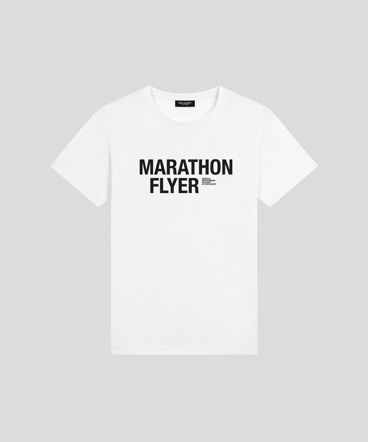 T-Shirt en coton organique "MARATHON FLYER": Blanc