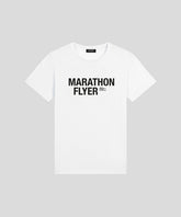 Organic Cotton T-Shirt "MARATHON FLYER": White