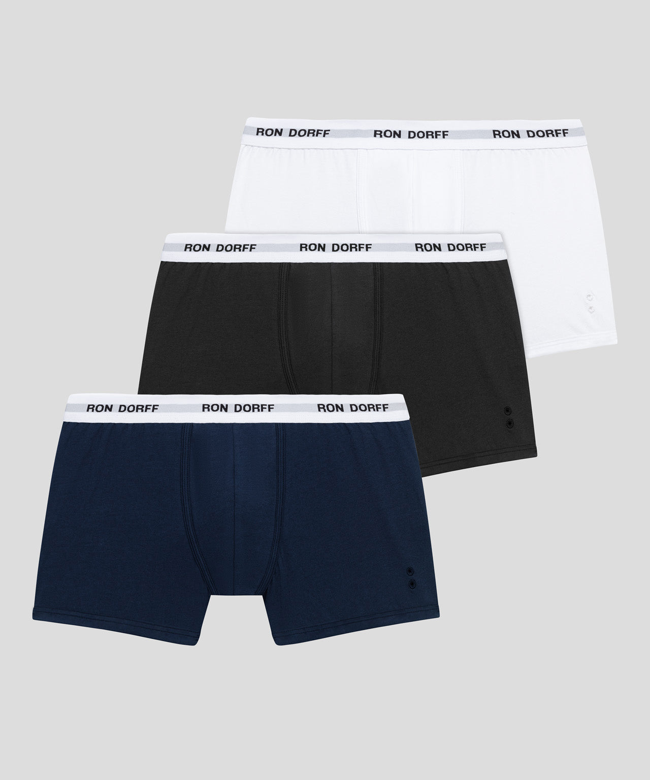 Boxers RON DORFF Kit: Bleu marine/Blanc/Noir